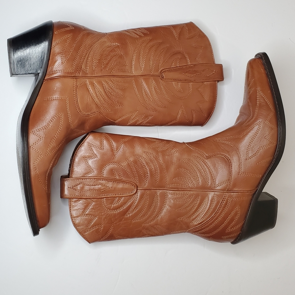 Cathy Jean Genuine Leather Cowboy boots size 6